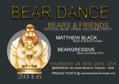 BEAR DANCE - Official Bear Pride Welcome Party 2016